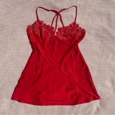 Description: Red Silky Slip Mini Dress With Lace Cups And Adjustable Straps Condition: New Without Tags Fit: Marked A Large, Fits Like A Large, Bust 20" #Lace #Slip #Slipdress #Coquette #Laceslip Red Dresses For Night, Fitted V-neck Chemise For Party, Fitted V-neck Party Chemise, Red Sleepwear For Summer Party, Red Summer Party Sleepwear, Fitted Sleeveless Party Chemise, Fitted Sleeveless Chemise For Party, Red Fitted Mini Dress For Daywear, Red Spaghetti Strap Dress For Night