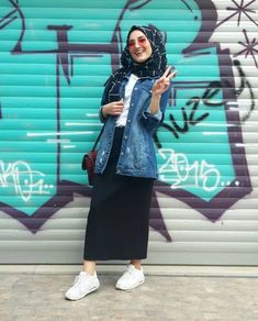 Style Hijab Casual, Street Style Vintage, Fesyen Islam, Modest Hijab, Hijab Look, Streetwear Girl, Stylish Hijab