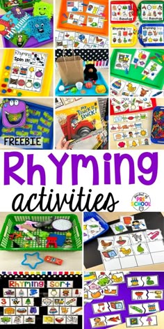 the rhyming activities are great for children to learn