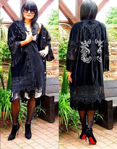 formal dress, grunge clothing, blazer dress, caftan, alt clothing, velvet robe, opera coat, festival clothes, gothic wedding Dress Grunge, Black Frock, Alt Clothing, Festival Clothes, Opera Coat, Grunge Clothing