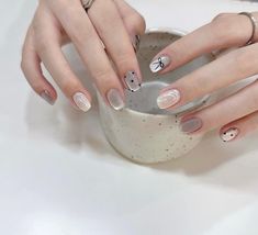 Beautiful Gel Nails, Gel Nails Ideas, Silver Nail Designs, Cloud Wallpaper, Mix Style, Silver Nails