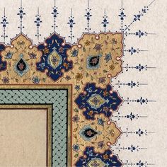 Tazhib Pattern, Manuscript Illumination, Calligraphy Islamic, Textile Prints Design, Art Decor Diy