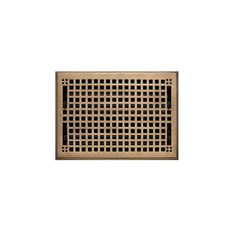 a wooden floor grate on a white background