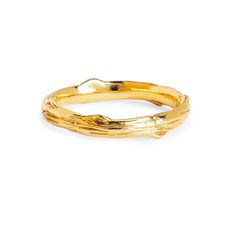 14k gold band with a hand carved texture resembling the delicacy and strength of a rose branch. Layering Rings, Beliefs And Values, Logan Hollowell, Rose Thorns, Solid Gold Jewelry, Gold Plated Jewelry, Rose Cut, Gold Bands, Jewelry Care