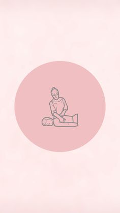 a drawing of a person sitting on the ground with a dog in front of them