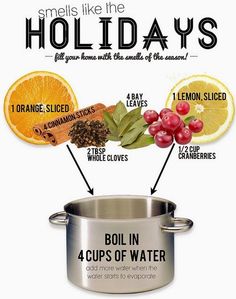 an ad for holiday's with oranges and cranberries