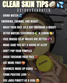 Clear Healthy Skin, Skinnytaste Recipes, Good Skin Tips, Beauty Tips For Glowing Skin, Clear Skin Tips, Baddie Tips, Healthy Skin Tips, Body Care Routine, Skin Care Solutions