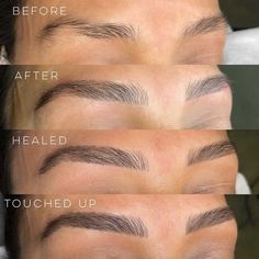 Eyebrow Shading Tattoo, Microblading Healing Process, Mircoblading Eyebrows, Combo Brows, Micro Blading, Brow Tattoo, Eyebrow Makeup Tips, Healing Tattoo