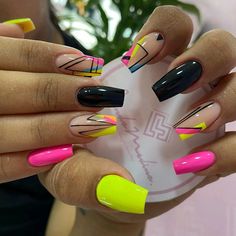 Acrylic Toe Nails, Sassy Nails, Dope Nail Designs, Nails 2023, Acrylic Nails Coffin Short, Nail Designs Glitter, Pink Acrylic Nails, Neon Nails, Beach Nails