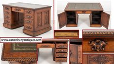 canonbury antiques, desk, oak desk, pedestal desk, art deco desk, antique desk, mahogany desk, walnut desk, victorian desk Writing Desk, Corner Desk