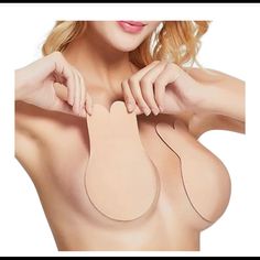 Nwt Stick On Bra For Strapless Looks! Pola Bra, Low Cut Outfit, Bra Tape, Strapless Backless Bra, Silicone Bra, Sheer Clothing, Invisible Bra, Breast Tape Lift, Cut Clothes