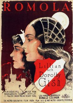 an old movie poster with two women