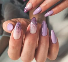 Nails For Purple Dress, Purple Winter Nails, Nail Designs For Autumn, Taupe Nails, Gel Toe Nails, Oval Nails, Neutral Nails, Elegant Nails, Nail Art Ideas