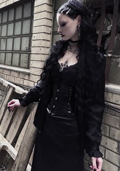 Goth Outfit Inspo, Goth Fits, Fun Office, Spooky Party, Goth Look, New Rock, Heavy Lifting, Alt Fashion