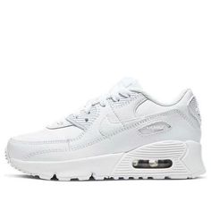 Nike Air Max 90 LTR PS White CD6867-100 Nike Air Max 90 Ltr, Vapour Max Nike, Air Max 90 Premium, Nike Sacai, Womens Air Jordans, Marathon Running Shoes, Marathon Running, Air Max 270, Leather Trainers