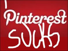 the words pinterest suk are written in white on a red background