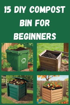 the instructions for how to build a compost bin for beginners