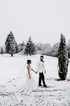 Snowy wedding at Hedsor House country house wedding venue with the bride and groom walking through the winter landscape Winter Wedding Photography Poses, Snowy Wedding Pictures, Winter Wedding Photo Ideas, Winter Beach Wedding, Black Tie Winter Wedding, Snowy Winter Wedding, Wedding Group Photos, Hedsor House, Outdoor Winter Wedding