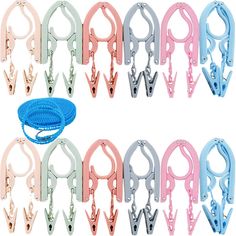 PRICES MAY VARY. ✅ REALLY SMART AND PRACTICAL--- It’s for baby’s clothes when it’s half unfolded, while it’s for adult’s clothes when it’s fully unfolded.Clothes can be held firmly by the design of anti-skid grooves. ✨ PACKAGE INCLUDES：12 Travel Hangers,24 Clips;Folding size, Length 5.3’’ x Height 2.95’’ ; Full size, Length 17.7’’ x Height 5.51’’;1 pack Clothesline,length:16.4ft (5m). 💗 SKID-PROOF DESIGN--- Allows you to keep your clothes in place without falling or sagging and protects delicat Travel Hanger, Folding Hanger, Hanger Clips, Laundry Drying, Pant Hangers, Clothes Hangers, Clothes Drying Racks, Travel Home, Folding Clothes