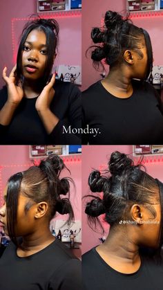 Sleek Curly Hairstyles Black Women, Natural Up Do Hairstyles For Black Women, Keke Palmer Hairstyles, 3 Buns Hairstyle Mohawk, Ponytail Loc Styles For Women, 4c Hairstyles Claw Clip, Claw Clip Hairstyles Short Hair 4c, Space Buns 4c Hair, Donut Bun Hairstyles For Black Women