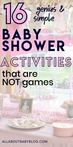 baby shower activities that are not games