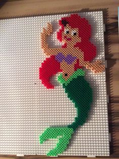 the little mermaid is made out of legos