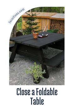 Close a Foldable Table Foldable Table, Leaf Table, Large Table, Adjustable Legs, Folded Up, Place Settings