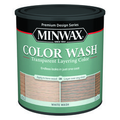 a can of minwax color wash with wood grains on the inside and outside