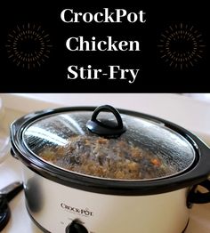 the crock pot chicken stir - fry is ready to be cooked