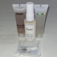 #sephora #haircare #ouai
#Y2K #hairaccessories

Brand: Ouai
Item: 4pc Beauty Insider Kit (Detox Shampoo, Body Cleanser, Leave-in Conditioner and Perfume
Size: various sizes from 2ml to 45 ml (0.8oz to 1.5oz)

Details: This listing is for a new in package “Ouai” Sephora Beauty Insider 4pc Sampler Set.

This set includes the following items:

1- Ouai Detox Shampoo (all hair types)

1- Ouai Body Cleanser 

1- Ouai Leave In Conditioner 

1- Ouai Melrose Place Eau De Parfume 

As this line is expensive, consider purchasing this sample size set before you commit to buying full size bottles or if you have the line and plan to travel consider this for your travel toiletry bag to meet the TSA liquid limitations

Issues: As this is new and unopened set it has no issues Ouai Melrose Place, Ouai Leave In Conditioner, Detox Shampoo, Melrose Place, Sephora Beauty, Travel Toiletry Bag, Y2k Depop, Body Cleanser, Beauty Inside