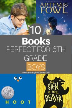 books for 6th grade boys with the title 10 books perfect for 6th grade boys