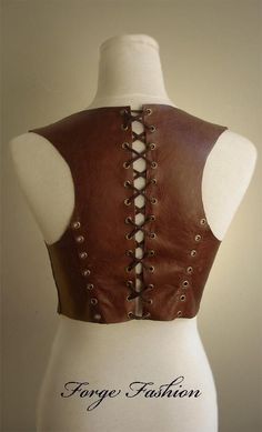 Steampunk Leather, Corset Vest, Leather Armor, Black Wool Coat, Leather Corset, Leather Harness, Leather Work, Leather Outfit