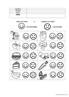 a worksheet with smiley faces and other items to help students understand what they are doing