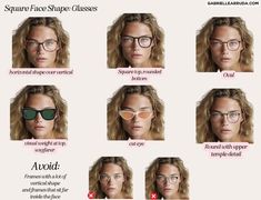 Oblong Face Shape Glasses, Oblong Face Glasses, Glasses Square Face, Glasses For Square Face, Pear Face Shape, Square Face Glasses, Face Shape Chart, Face Shape Contour, Apply Contour