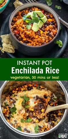 an image of instant pot enchilada rice