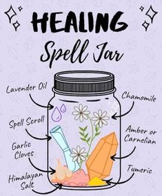 Healing Spell, Gothic Love, Witch Bottles, Spell Jars, Easy Spells, Magia Das Ervas