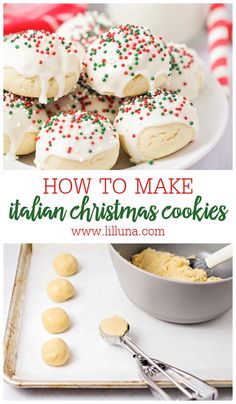 how to make italian christmas cookies with white frosting and sprinkles