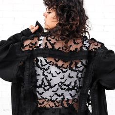 THE BAT JACKET (PREORDER) – Dragon Denim Dragon Denim, Snakes Black, Skulls Flowers, Rose Jacket, Rainbow Butterflies, Painted Jacket, Lace Jacket, Floral Jacket, Denim And Lace