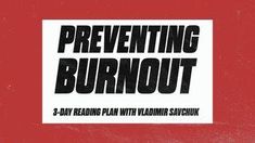 a red book cover with the words preventing burnout