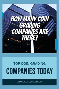 a blue and white photo with the words how many coin trading companies are there?