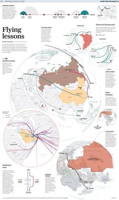 the world map shows different types of planes