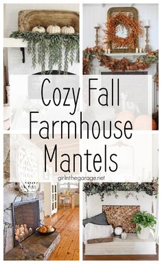 cozy fall farmhouse mantels