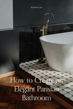 parisian bathroom Paris Bathroom Decor Ideas, Parisian Bathroom French Style, Parisian Bathroom Decor, French Apartment Decor, French Interior Style