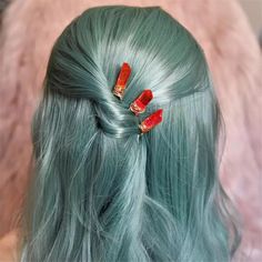 Perfect hair accessories to fill your aura Witchy Wedding, Mermaid Hair Accessories, Gem Hair, Ponytail Updo, Hair Diy, Herbal Tea Blends, Crystal Hair Pins, Aura Crystals, Bridal Hair Clip