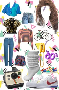 Vintage Outfits Summer Retro, 80s Mtv Outfit, 80s Outfit Inspiration Party, 80s Aesthetic Fashion Party, 80's Retro Outfit, 80s Girls Outfits, 80'outfits Ideas, Women’s 80s Fashion, Outfits Inspired By 80s Movies