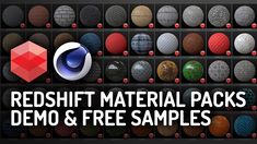 redish material packs demo and free samples for the next version of redshift