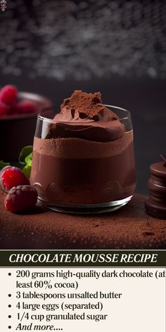 the chocolate mousse recipe is ready to be eaten