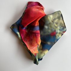 Bougainvillea Scarf Elegant Silk Scarf As A Gift, Elegant Silk Scarf As Gift, Elegant One Size Silk Scarf Gift, Elegant Multicolor Rectangular Pocket Square, Multicolor Rectangular Scarf, Elegant Multicolor Rectangular Silk Scarf, Red Square Silk Scarf For Gifts, Red Square Silk Scarf For Gift, Red Square Silk Scarf As Gift