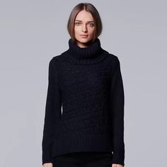 Brand New Without Tags And Never Worn 1xhp Navy Blazers, Comic Con Costumes, Cable Knit Turtleneck, Cable Knit Turtleneck Sweater, Knit Turtleneck, Knit Turtleneck Sweater, Simply Vera Wang, Simply Vera, Vera Wang