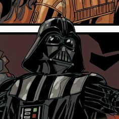 darth vader and princess leisa in star wars comics, one is pointing at the viewer